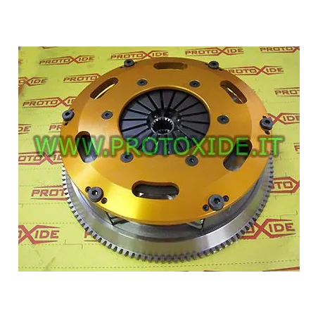 Kit de volant d'inèrcia d'acer monomassa amb embragatge de doble disc de coure reforçat per a Fiat 500 Punto Panda 1300 JTD