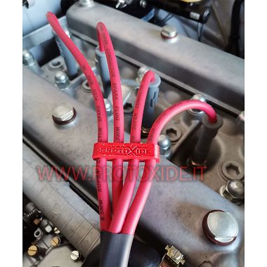 Cables de bujía alta conductividad rojo Alfa Romeo Giulia 2000 Cables de vela específicos para automóviles