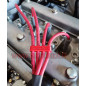 High conductivity red Alfa Romeo Giulia 2000 spark plug cables