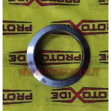 Anillo de escape brida v-band para Volkswagen Golf 7 GTi R salida de bajante de silenciador de acero inoxidable Bridas para t...