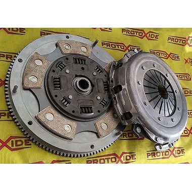 copy of Kit Flywheel steel + copper + clutch pressure plate Fiat Punto GT Steel flywheel kit complete with reinforced clutch