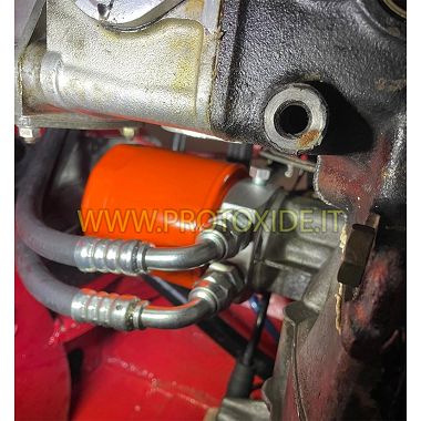 copy of Adapter držala za sendvič filter za hladilnik olja Nissan Patrol 3300 turbo SD33T 110hp Podpore oljnega filtra in dod...
