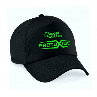Cappellino ProtoXide Boost Your Life Nero Gadget Abbigliamento Merchandising ProtoXide