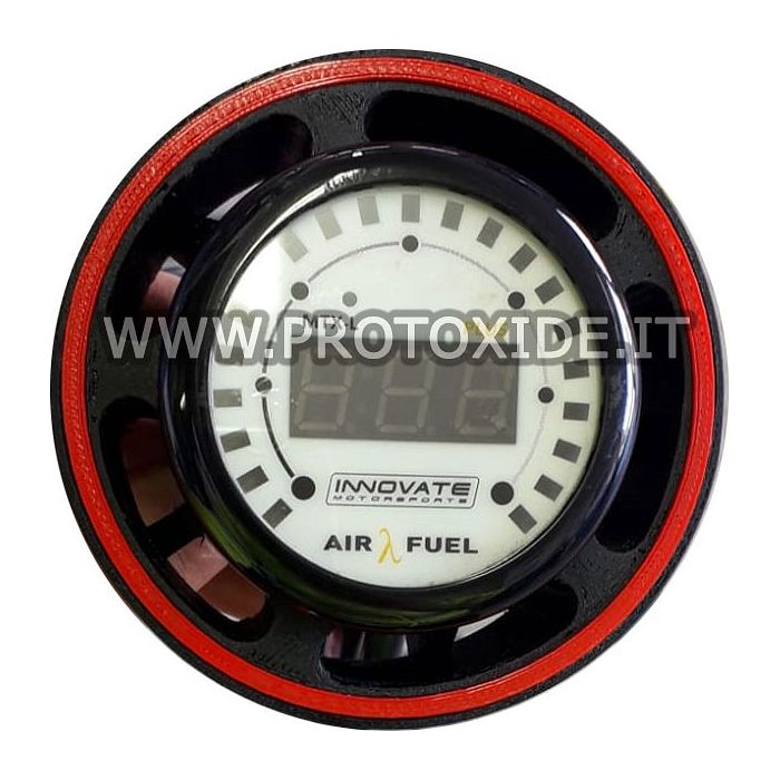 Portastrumento bocchetta aria Fiat 500 Abarth per manometro rotondo 52mm Portastrumenti Portamanometri e cornici per strumenti