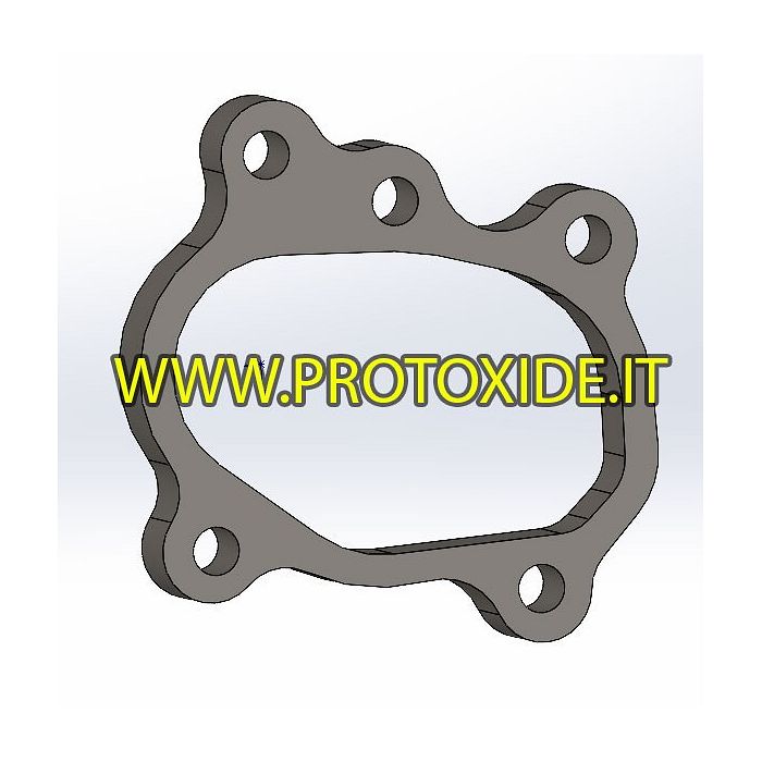Flangia scarico per downpipe Turbo Renault 5 - Fiat Punto Gt GT23 -GT25 IHI Garrett originale