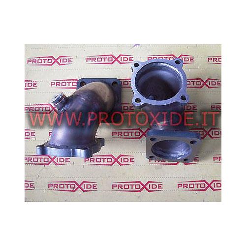 Bajante de escape sobredimensionada de acero inoxidable Lancia Delta Turbo Garrett GT30 Motores de gasolina turbo de tubo de ...