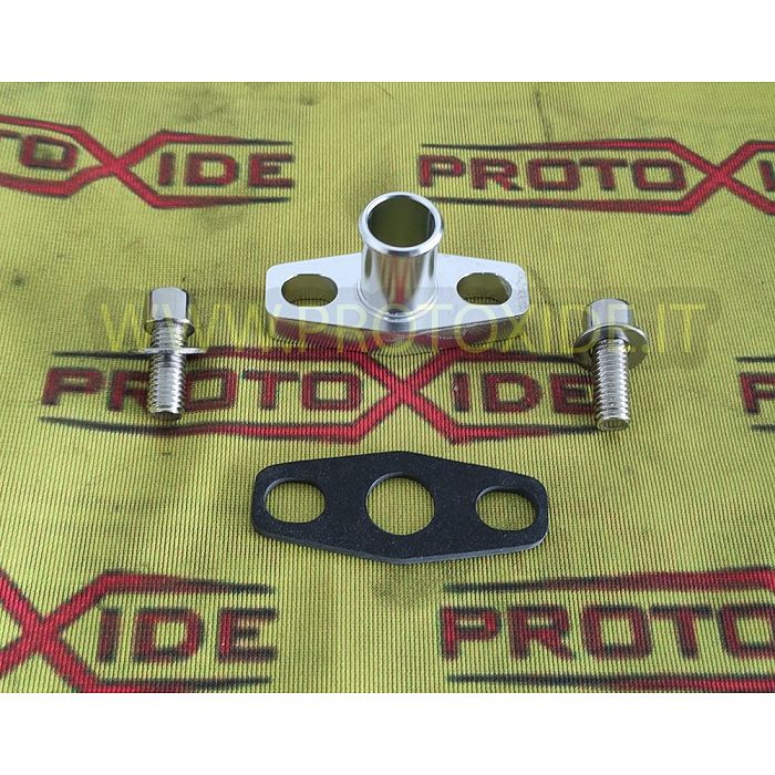 Aluminium-Ölablassanschluss für Garrett GT - GTX Mitsubishi TD04 Turbolader mit 16-mm-Dichtung Aluminium-Ölablassanschluss für Garrett GT - GTX Mitsubishi TD04 Turbolader mit 16-mm-Dichtung