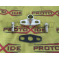 Aluminum oil drain fitting for Garrett GT - GTX Mitsubishi TD04 turbochargers with 16mm gasket