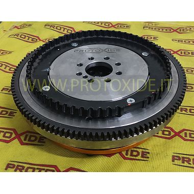 Kit Volano acciaio monomassa frizione bidisco rinforzata Fiat Grandepunto 500 1300 JTD MJET 75-90hp Flywheel kit with reinfor...