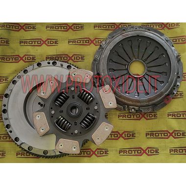 Single-mass flywheel kit with reinforced clutch Copper 6 Plates Alfa 147 GTA 3200 V6 Steel flywheel kit with reinforced clutch