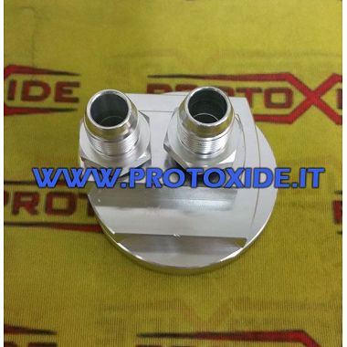 Adattatore basetta A112 Abarth per prelevare tubi olio su monoblocco portafiltro Supporti filtro olio e accessori per radiato...