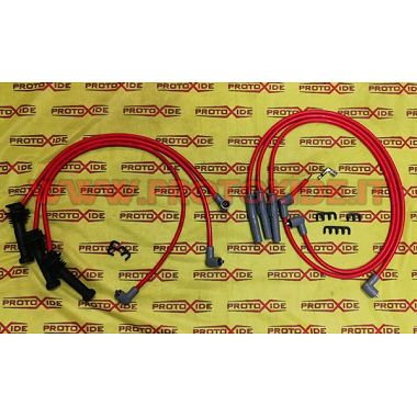 copy of Cables de bujía alta Alfaromeo GTV V6 Turbo rojo de alta conductividad Cables de vela específicos para automóviles