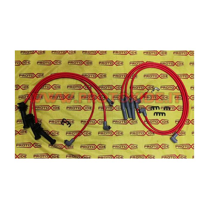 Alfa Romeo GTV V6 Turbo סדרה ראשונה אדום כבלי מצת מוליכות גבוהה 7 כבלי מצת