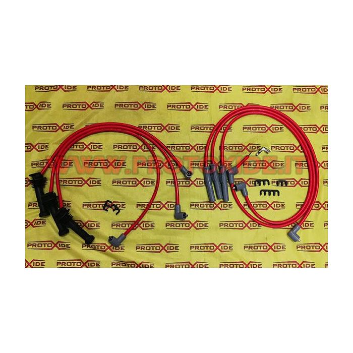 Alfa Romeo GTV V6 Turbo first series red high conductivity spark plug cables 7 spark plug cables Specific car spark plug cables