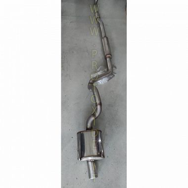Scarico completo acciaio Inox Fiat Panda 100Hp maggiorato Impianti scarico completi sportivi