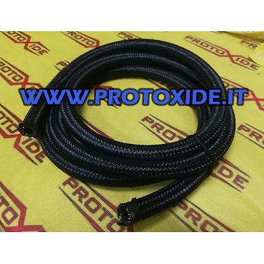 Braided fuel hose - turbo oil drain hose in synthetic rubber 18mm internally fitted Fuel hoses three-piece oil hoses...