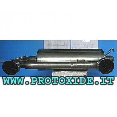 100mm יציאת פליטה 225 האחורית כפול אאודי TT נירוסטה משתיקי קול וצנרת