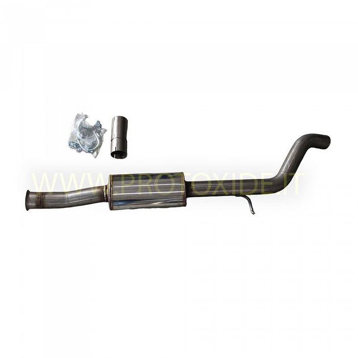 Centrale uitlaat Renault Clio 4 RS 1600 RVS demper en oversized demper