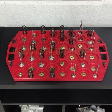 Suporte de recipiente para válvulas, placas de mola de válvula, vermelho Equipamento específico