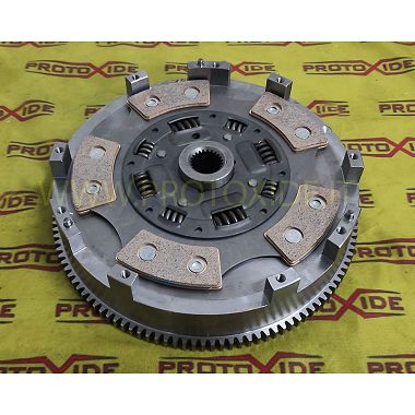 Single mass flywheel kit Fiat 124 Abarth 1400 16v Multiair reinforced clutch COPPER Steel flywheel kit with reinforced clutch