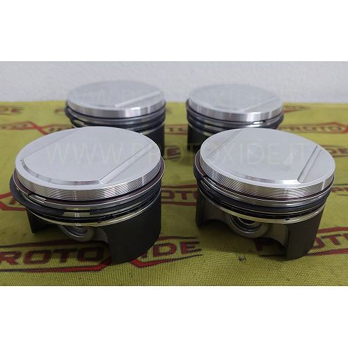 Pistons modelats per motor aspirat FIRE 1100 8V Fiat Punto Alfa Lancia ALTA COMPRESSIÓ Pistons automàtics forjats