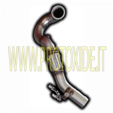 GOLF MK8 GTi TSI 2.0 exhaust downpipe increased 80MM without free catalyst Downpipe turbo petrol engines