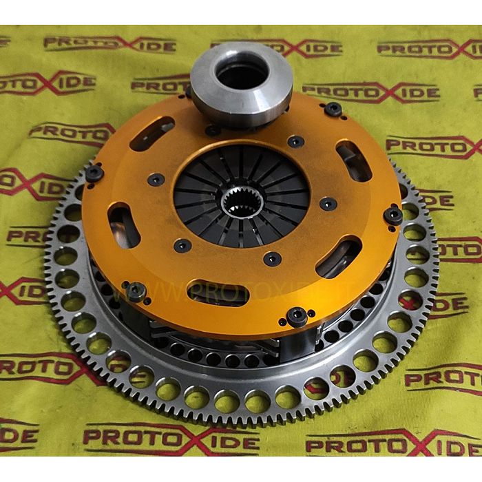 Steel clutch flywheel kit Ford Sierra - Ford Escort Cosworth 2000 16v Turbo Flywheel kit with reinforced twin-disk clutch