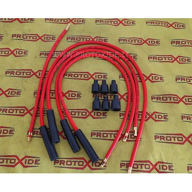 Spark plug cables Alfa Romeo Giulietta Sprint 1300 red high conductivity Car specific spark plug cables
