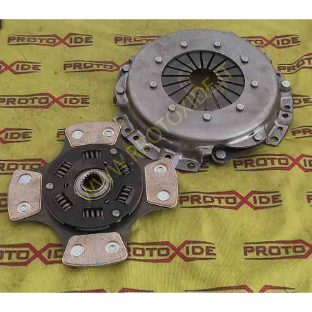 Versterkte koperen koppeling voor Fiat Uno Turbo 1300, 17-20 splines. Versterkte koppelingen met drukplaten en Ferodo en