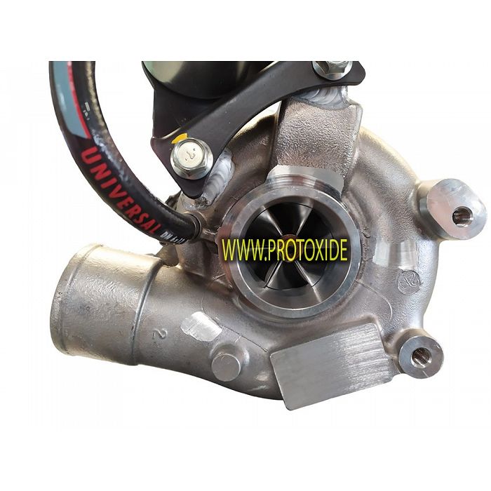 Turbocompressore TD04 ProtoXide Fiat Uno Turbo 1300 con downpipe Turbocompressori su cuscinetti da competizione Turbocompressore TD04 ProtoXide Fiat Uno Turbo 1300 con downpipe Turbocompressori su cuscinetti da competizione