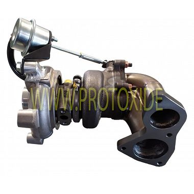 Turbocharger TD04 ProtoXide Fiat Uno Turbo 1300 with downpipe Turbochargers on competition bearings