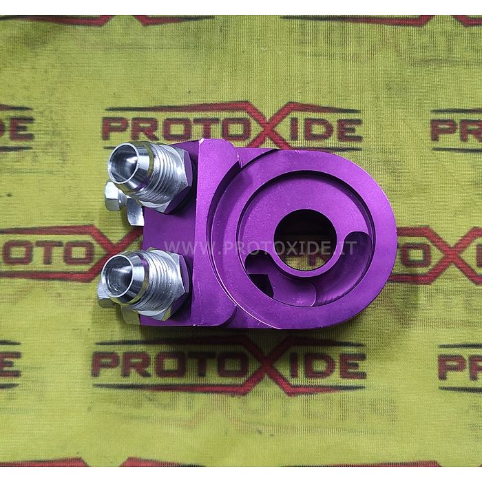 Adaptador sandvitx del refrigerador d'oli suport del filtre d'oli inclinat