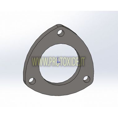 copy of Oval muffler exhaust flange with 70mm hole Flanges for Turbo, Downpipe and Wastegate