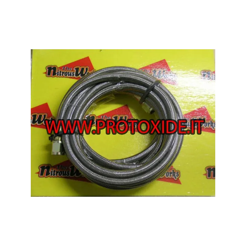 Шланг для азота баллона - электромагнитный клапан с большим подключением 6AN, длина 2,4 метра