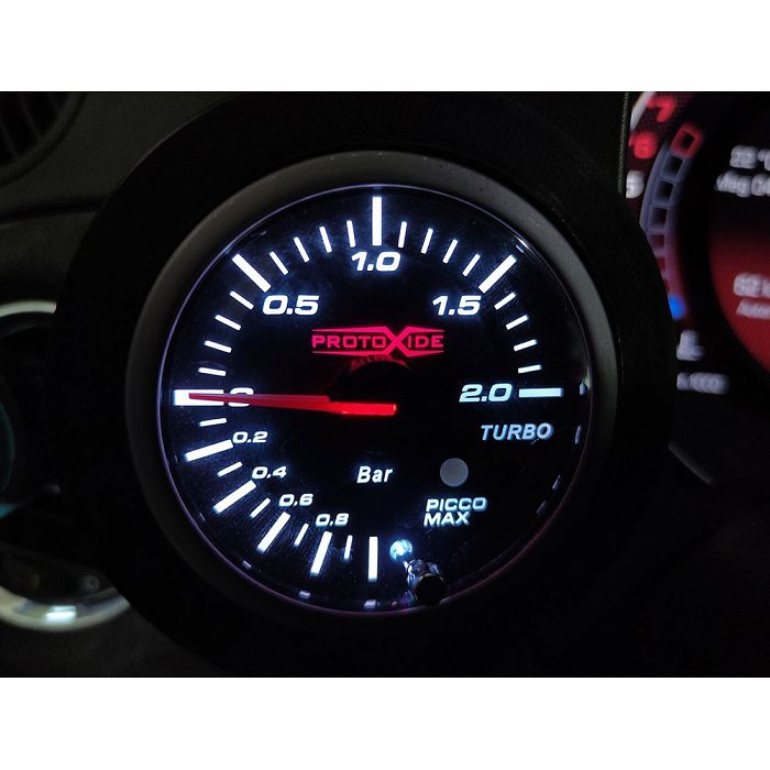 Turbo spiediena mērītājs, ko var uzstādīt uz Fiat 500 Abarth Spiediena mērinstrumenti Turbo, benzīns, eļļa