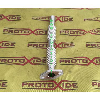 Raccordo scarico olio turbocompressore Garrett GT - GTX e Mitsubishi TD04 lungo universale Tubi olio e raccordi per turbocomp...