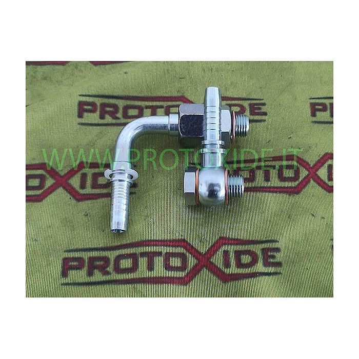 Garrett GT-GTX GT1446 Priključci za vodu turbopunjača Ravni priključak i okretni priključak crijeva od 90 stupnjeva Garrett GT-GTX GT1446 Priključci za vodu turbopunjača Ravni priključak i okretni priključak crijeva od 90 stupnjeva