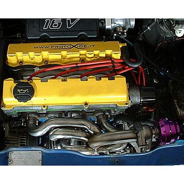 Egzoz manifoldu Peugeot 106 1.6 16V Turbo x harici Wastegate Turbo Benzinli motorlar için çelik egzoz manifoldları