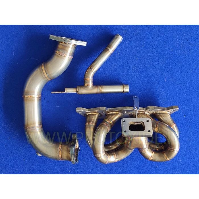 Kit collecteur d'échappement tuyau de descente d'eau Fiat 500 Abarth 1400 16v Grande Punto Turbo acier inoxydable Kit collecteur d'échappement tuyau de descente d'eau Fiat 500 Abarth 1400 16v Grande Punto Turbo acier inoxydable