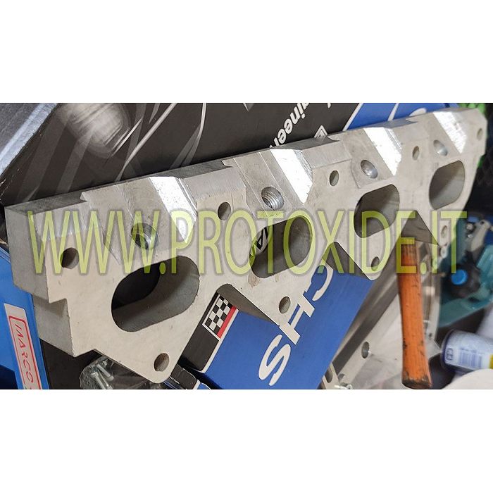 Brida del colector de admisión Fiat Coupe - Lancia Delta 2000 16v aluminio Bridas de colector de succión