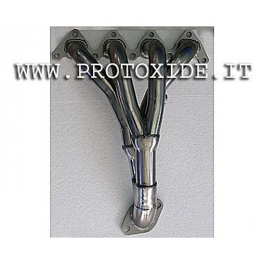 Collettore scarico acciaio Inox Hyundai Coupe 1600-2000 16v 4-2-1 condotti ovali Collettori scarico acciaio motori Aspirati