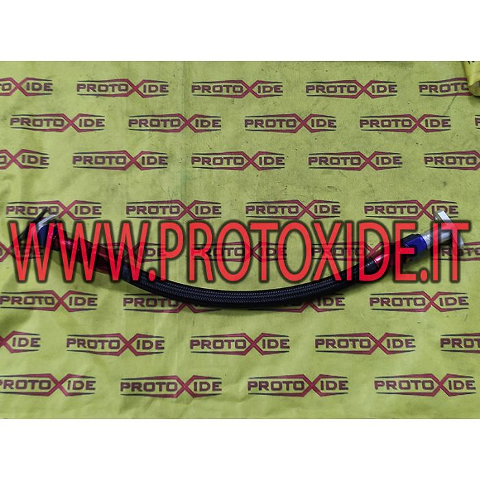 Tubo scarico olio Fiat 500 Abarth ritorno Turbo con radiatore olio esterno Tubo scarico olio Fiat 500 Abarth ritorno Turbo con radiatore olio esterno
