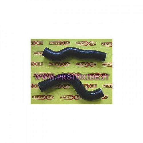 Manicotti tubi silicone neri acqua radiatore Lancia Delta 2000 8-16v 2 pezzi