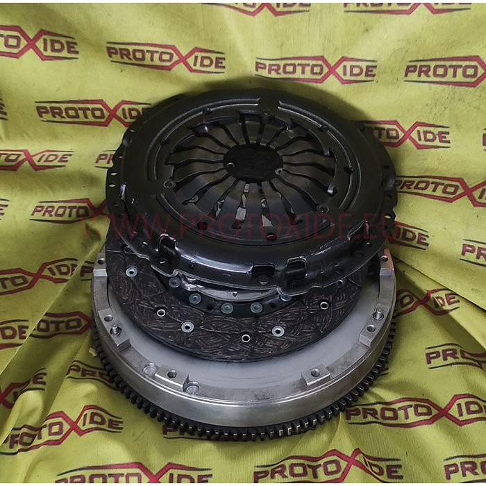 Kit volant moteur monomasse embrayage renforcé Fiat 500 Abarth T-jet 1400 Turbo acier allégé 330CV
