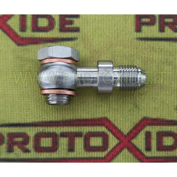 Armatura wodna turbosprężarki 90 stopni 6AN 14x1,5 Garrett GT- GTX GT1446 Armatura wodna turbosprężarki 90 stopni 6AN 14x1,5 Garrett GT- GTX GT1446