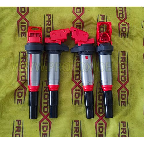 Kit de 4 bobinas de encendido Mini R56 1600 rojas mejoradas Encendidos electrónicos y bobinas mejoradas
