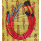 Alfa Romeo Duetto 1600 3rd series short tail spark plug cables 1976-1982 red black high conductivity Alfa Romeo Duetto 1600 3rd series short tail spark plug cables 1976-1982 red black high conductivity