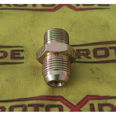 Nipple fitting 10AN 20X1.5 galvanized steel metal Oil pipes and fittings for turbochargers