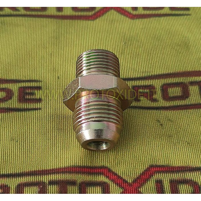Racor de mugró 10AN 20X1,5 metall d'acer galvanitzat Racor de mugró 10AN 20X1,5 metall d'acer galvanitzat