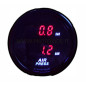 Manometru turbo cu display dublu cu 2 senzori rotunzi de amplificare 52 mm Manometru turbo cu display dublu cu 2 senzori rotunzi de amplificare 52 mm
